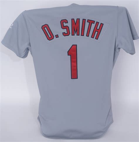 Lot Detail Ozzie Smith 1992 St Louis Cardinals Game Used Road Jersey