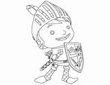 Knight Mike Coloring Awesome Color sketch template