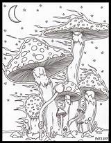 Drawings Mushrooms Trippy Drawing Psychedelic Wind Sketches Stoner Colouring Hobbit Hippie Fc00 Pinstopin Sketching sketch template