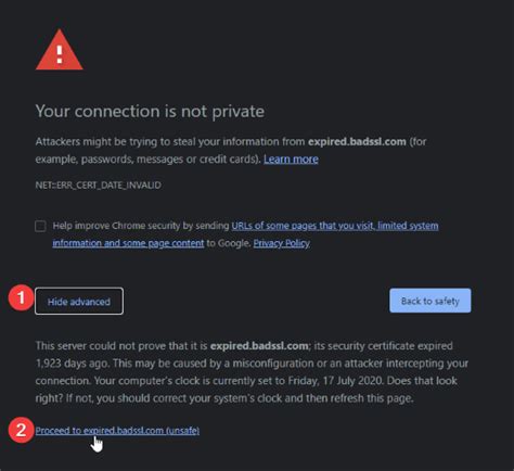 fix  connection   private  google chrome