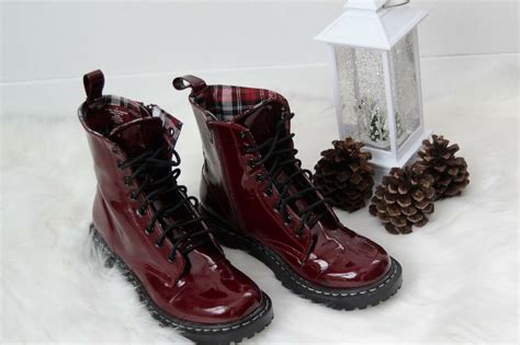patent leather red cherry womens ankle boots xhilaration size  fashion clothing shoes