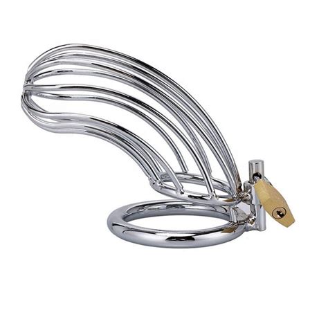 Bondage Gear Stainless Steel Penis Cage Male Chastity Cage Cock Sex