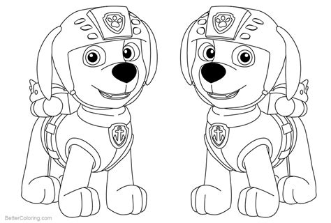 paw patrol coloring pages zuma  printable coloring pages