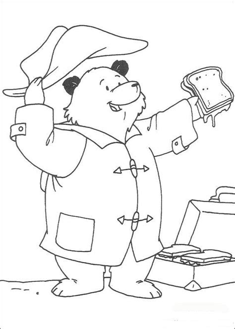 coloring page paddington bear kids  fun bear coloring pages
