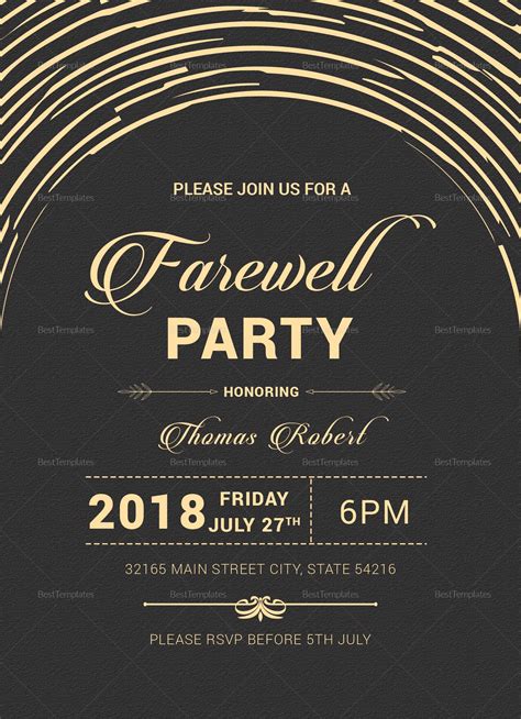 modern farewell party invitation template farewell party invitations