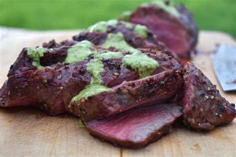smoked tri tip with chimichurri grillgirl