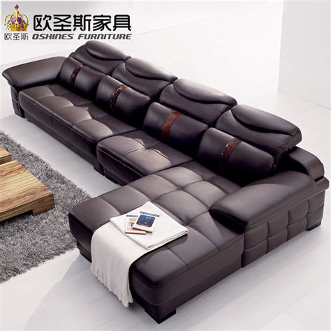 new model l shaped modern italy genuine real leather sectional latest corner furniture living