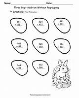 Easter Worksheets Printouts Math Printable Grade 2nd sketch template