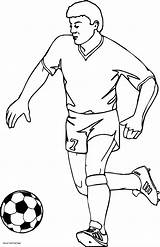 Soccer Coloring Pages Player Messi Printable Football Neymar Print Drawing Color Getdrawings Step Colorings Getcolorings Ronaldo Running Colori sketch template