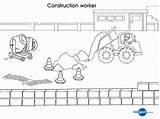 Construction Coloring Pages Printables Site Colouring Kids Worker Library Template Comments sketch template