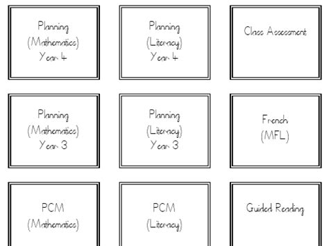 editable folder labels teaching resources