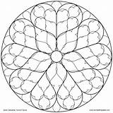 Window Rose Coloring Cathedral Sens Color Mandala Pages Stained Glass Gothic Eat Don Pattern Drawing Donteatthepaste Tracery Paste Mandalas Beast sketch template