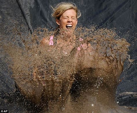 women thrown into mud