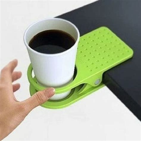 buy desk cup clip plastic mug cup coffee holder clip table rack cradle stand