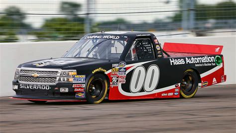 custer prevails  truck series race  gateway