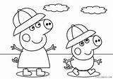Peppa Pig Coloring Pages Size Printable Kids sketch template