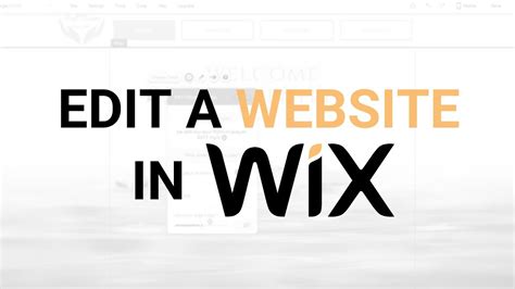 edit  website  wix  easy wix   guide youtube