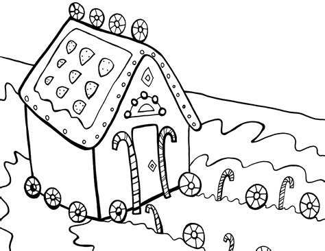 gingerbread house coloring pages  kids  adults  coloring