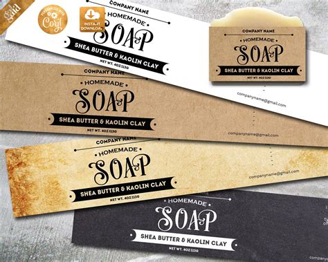 label template natural soap labels handmade soap label etsy