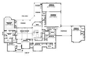 french country style house plan    bed  bath  car garage country style house