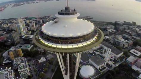 object  seattles space needle identified  drone abc san