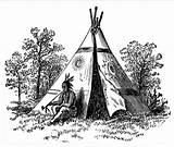 Coloring Pages American Native Indian Teepee Books Realistic Adult Tipi Indians Tattoos Color Americans Hubpages Clip Sheets Printable Colouring Designs sketch template