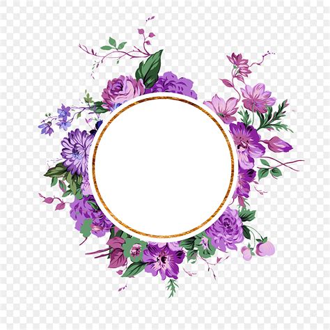 elegant floral frame white transparent elegant floral frame design