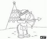 Indio Arco Indios Flecha Indiano Ausmalbilder Flechas Ragazzo Colorare Indiani Americans Disegni Indians Indianen Jongen Indiase Boeg Indianer Pfeil Bogen sketch template