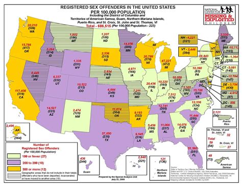 michigan has the highest rate of registered sex offenders