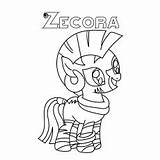 Coloring Pages Pony Little Color Zecora Toddler Will Top Articles sketch template