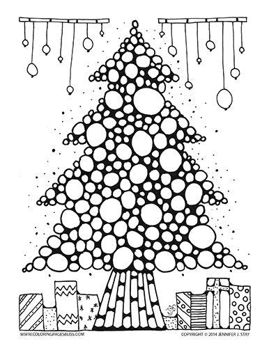 holiday coloring page  fh  christmas tree coloring page