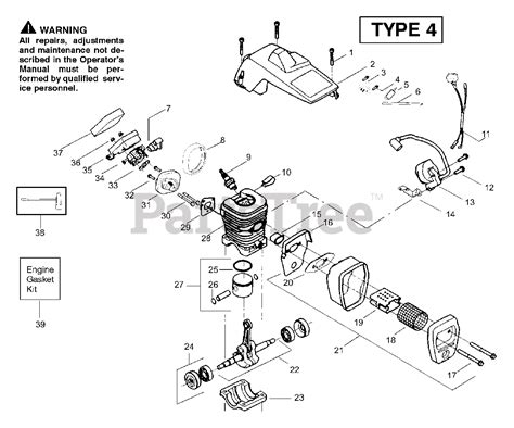 poulan chainsaw assembly diagram