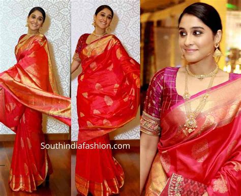 regina cassandra in rmkv silks south india fashion