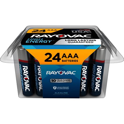 Rayovac High Energy Alkaline Aaa Battery Pro 24 Pack