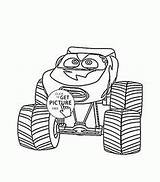 Coloring Pages Max Cars Monster Truck Kids Trucks Transportation Drawing Wuppsy Getcolorings Macqueen Color Printable Getdrawings sketch template