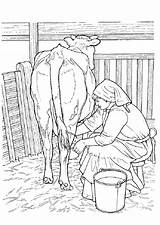 Kuh Koe Kleurplaten Vaca Coloring Colorear Kleurplaat Dieren Mucche Vacas Vache Sapi Mewarnai Animasi Milking Koeien Cows Coloriages Krowy Bewegende sketch template