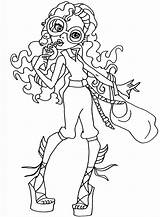 Monster High Coloring Pages Lagoona Blue Scribblefun Printable sketch template