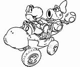 Kart Coloring Mario Pages Color Clipart Library Go sketch template
