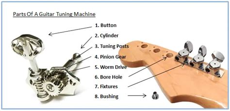parts   tuning machine explained guitar skills planet