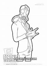 Agent Chaos Coloring Pages Draw Fortnite Cute Drawing Chapter sketch template