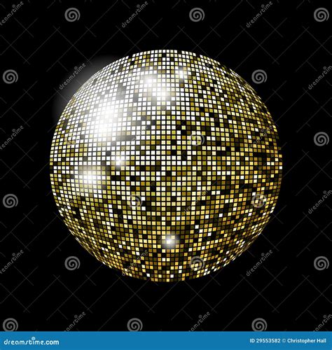 glitter ball stock vector illustration  party equipment