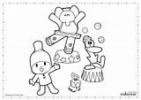 Pocoyo Eli Pato Dibujoparacolorear Mascaras Baixar sketch template