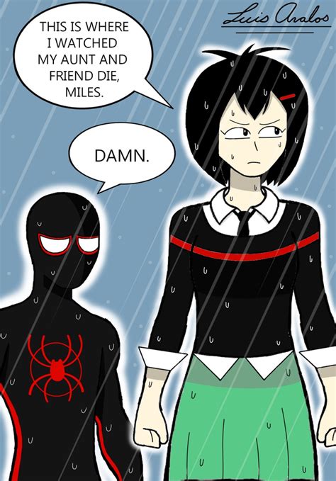 Peni Parker And Miles Morales Having An Emotional Connection Peni