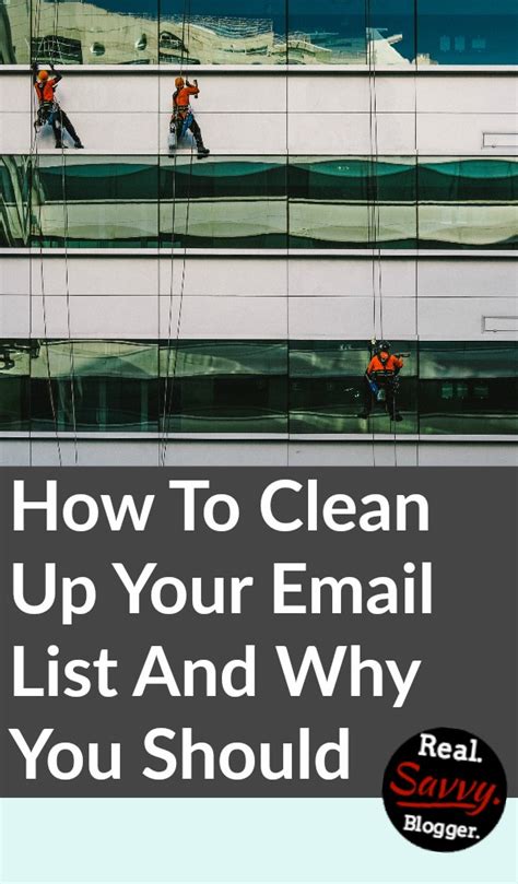 clean   email list     real savvy blogger
