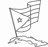 Puerto Rico Cuba Coloring Flag Pages Guatemala Flags Rican Drawing Jamaica Map Honduras Color America Filipino Printable Chinese Caribbean Central sketch template