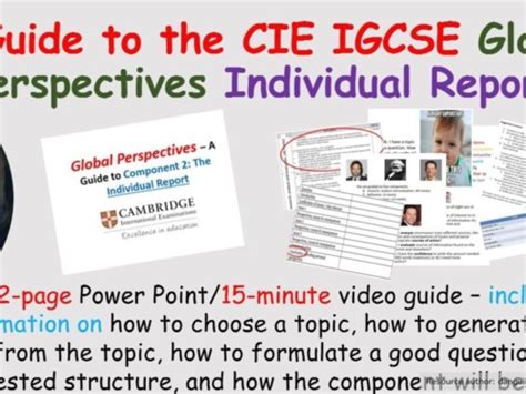 global perspectives individual report igcse guide  innovtive history