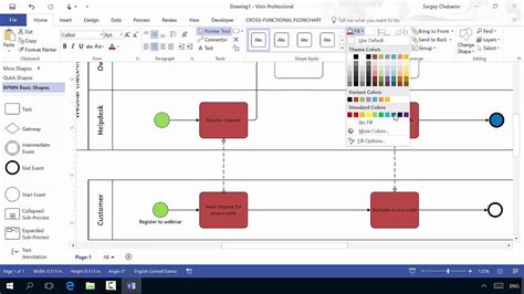 visio   process management youtube