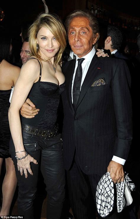 designer valentino hits gstaad after denying madonna feud daily mail online