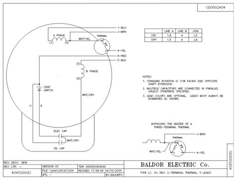 baldor  hp single phase motor wiring diagram zen fab