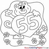 Sheet Birthday Colouring Happy Years Coloring Title sketch template